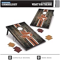 Vista 85 de Wild Sports NCAA 2' x 3' MDF Deluxe Cornhole Set - with Corners and Aprons