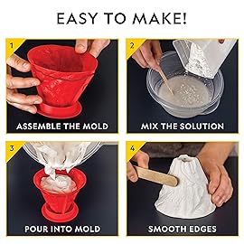 National Geographic Ultimate Volcano Kit - Erupting Volcano Science Kit for Kids, 3X More Eruptions, Pop Crystals Create Exciting Sounds, STEM Science & Educational Toys (Amazon Exclusive)