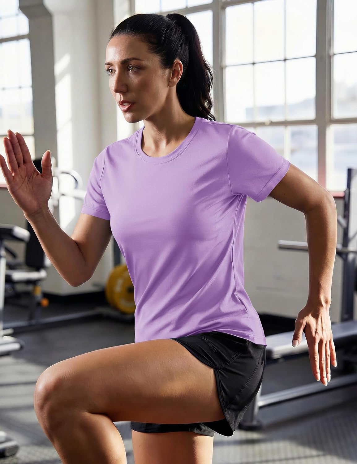 TACVASEN Women's Short Sleeve Workout Shirts UPF 50+ Sun Protection Quick Dry Athletic Tops for Running Gym Tee - Image 3