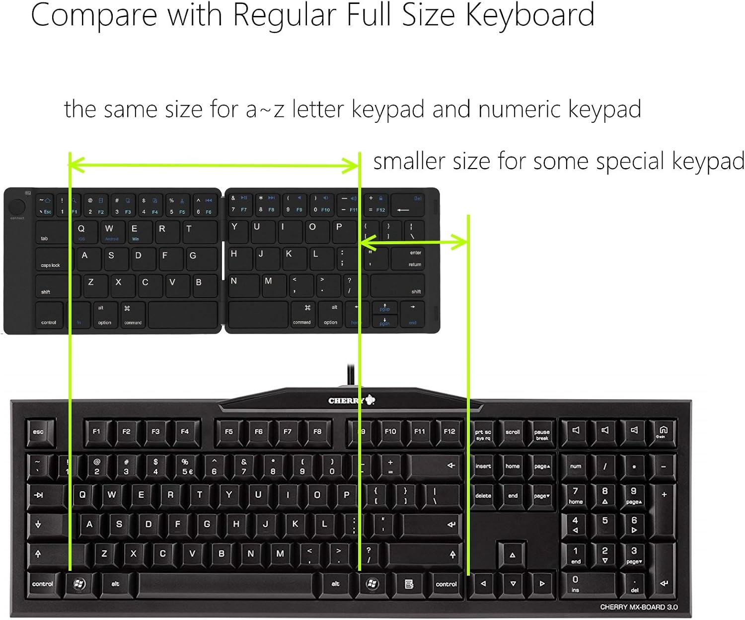 Flаѕh Dеаlѕ - 70% оƒƒ Bluetooth Folding Keyboard Foldable Bluetooth Keyboard Rechargeable Full Size Foldable Keyboard for iOS Phone Android Smartphone Tablet Windows Laptop
