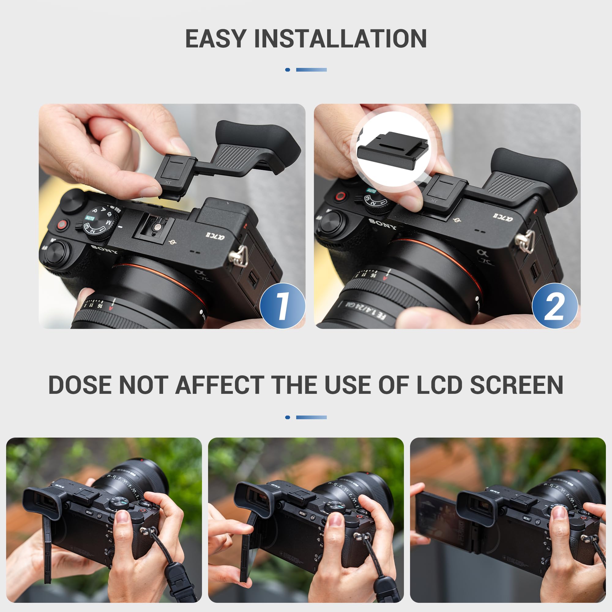 Amazon | アップグレード A7C II A7CR アイカップ ホットシューカバー