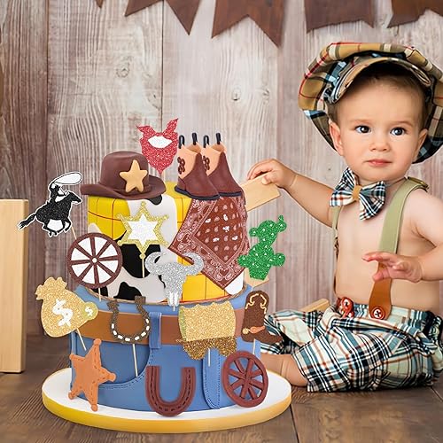 Miniatura 130 de Hooqict 26 piezas de decoraciones de pasteles de los años 80 y 90, decoraciones retro de los años 80 de hip hop con bolas de purpurina para cupcakes