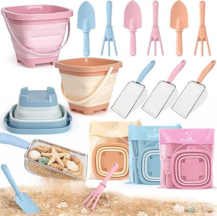 Beach Sand Toys Mesh Shovel Set for Kids