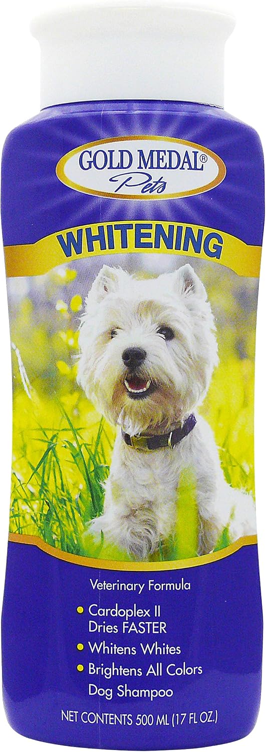 Gold Medal Pets Whitening Shampoo with Cardoplex for Dogs, 17 oz.