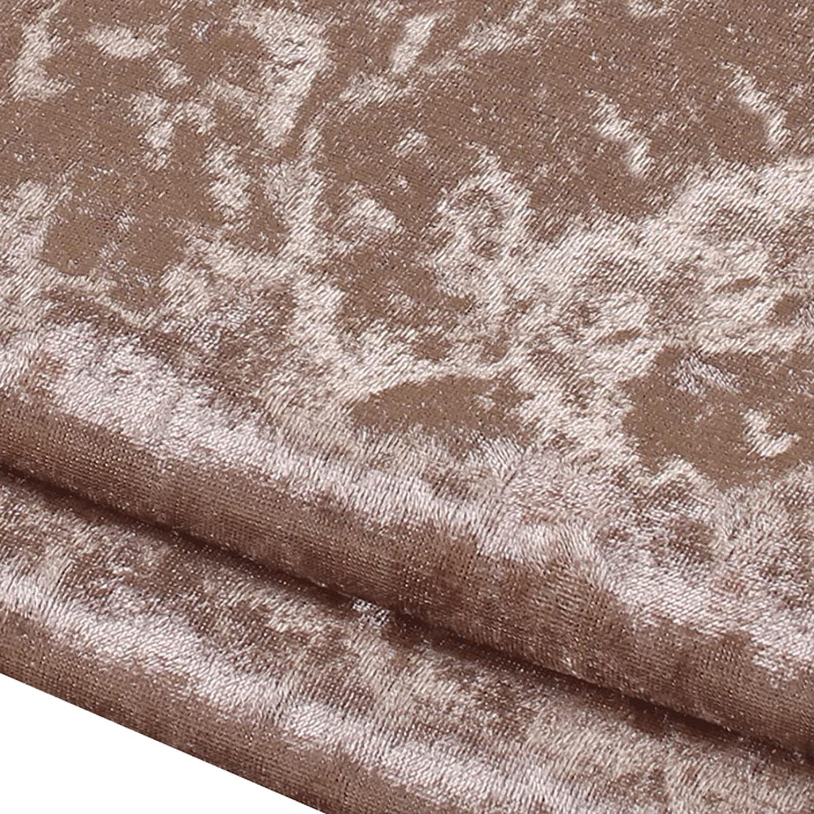 Tissu velours textile 59 pouces de large qualité supérieure brun