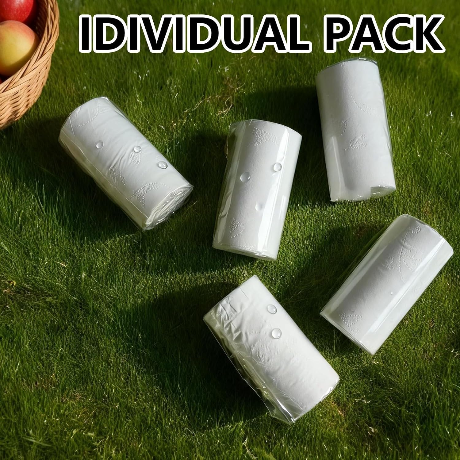 Camp Toilet Paper,Travel Mini Size Toilet Tissue Paper Compact Pack for Hiking Outdoor Backpack (24)