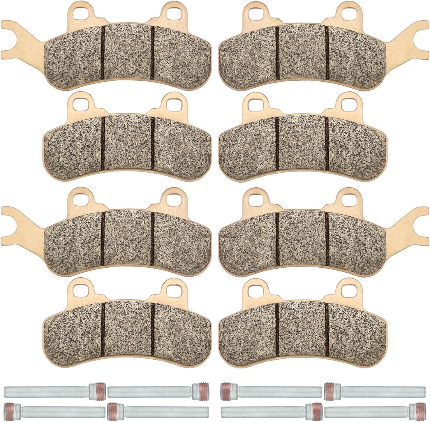 ZICOO Sintered Brake Pads for Can-Am Maverick X3, X3 Max 4x4 2017-2024, Maverick Trail 800 1000 2018-2021 Maverick Sport 1000 1000R Sport MAX 2019-2021, Turbo R, Front & Rear Brake Pad Set