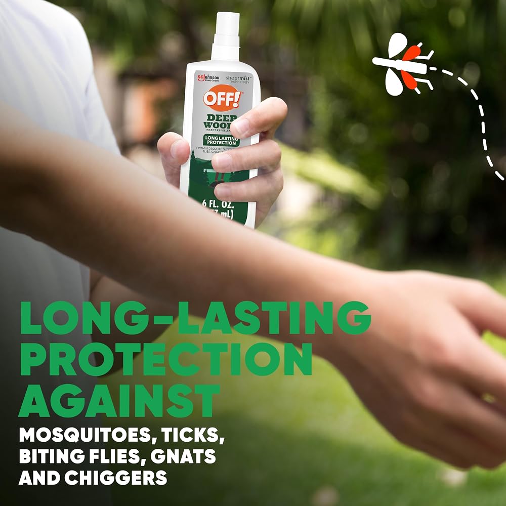 OFF! Deep Woods Insect Repellent VII Spritz, Bug Spray with Long Lasting Protection from Mosquitoes, 6 oz