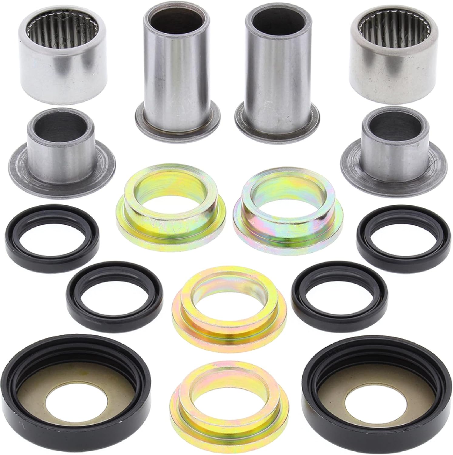 All Balls Racing 28-1008 Swing Arm Bearing Kit Compatible with/Replacement for Suzuki RM125 1981-88, RM250 1981-1983, RM465 1981 1982, RM500 1983 1984
