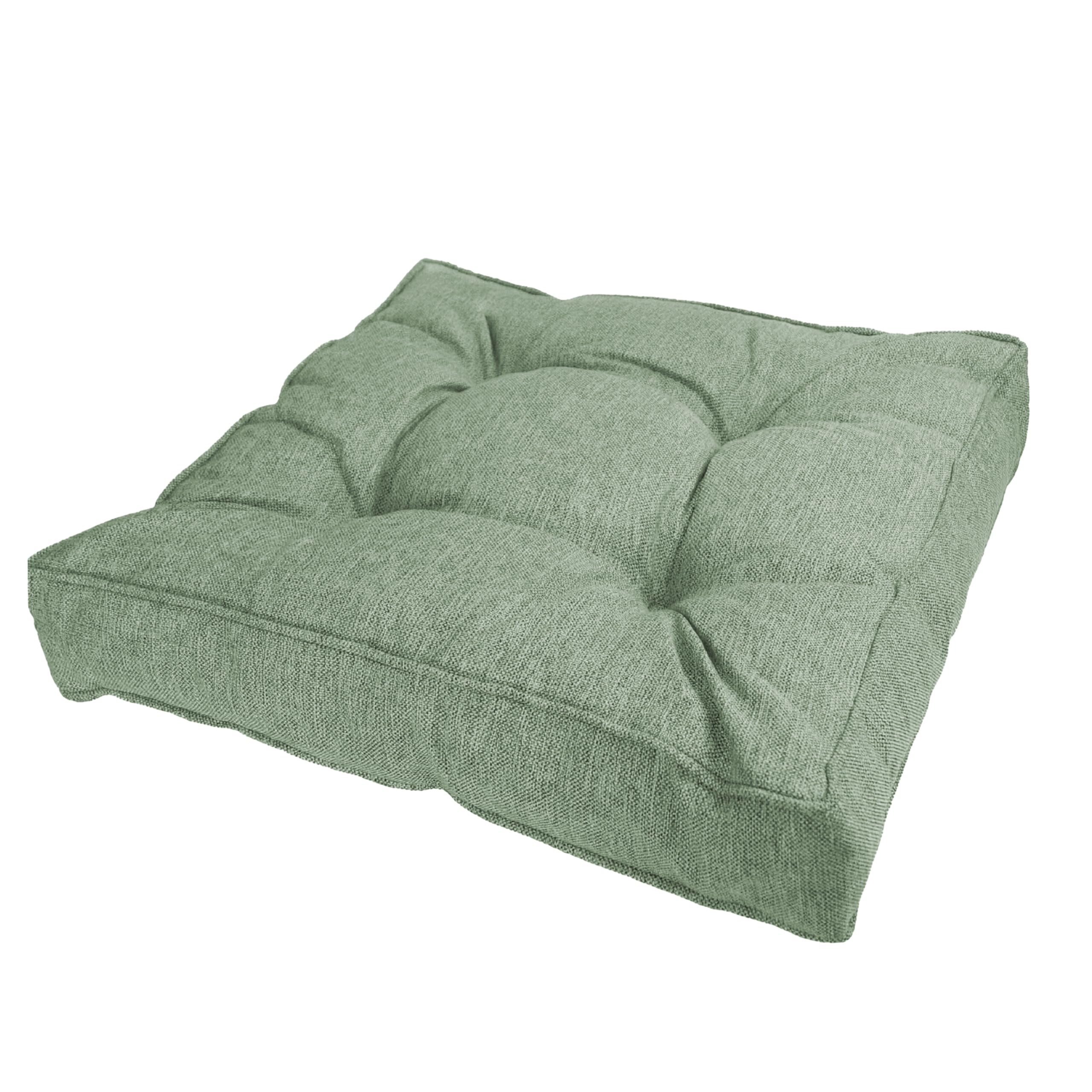 POKAR Garden Cushions Patio Chair Rattan Outdoor Furniture Cushion Bench Sofa Pallet Pillow 60x60x10 cm, Green โ image 1