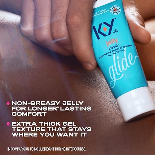 Miniatura 3 de K-Y Jelly Classic Lubricante personal a base de agua, lubricante a base de agua que ayuda a aliviar las molestias, 7 onzas líquidas