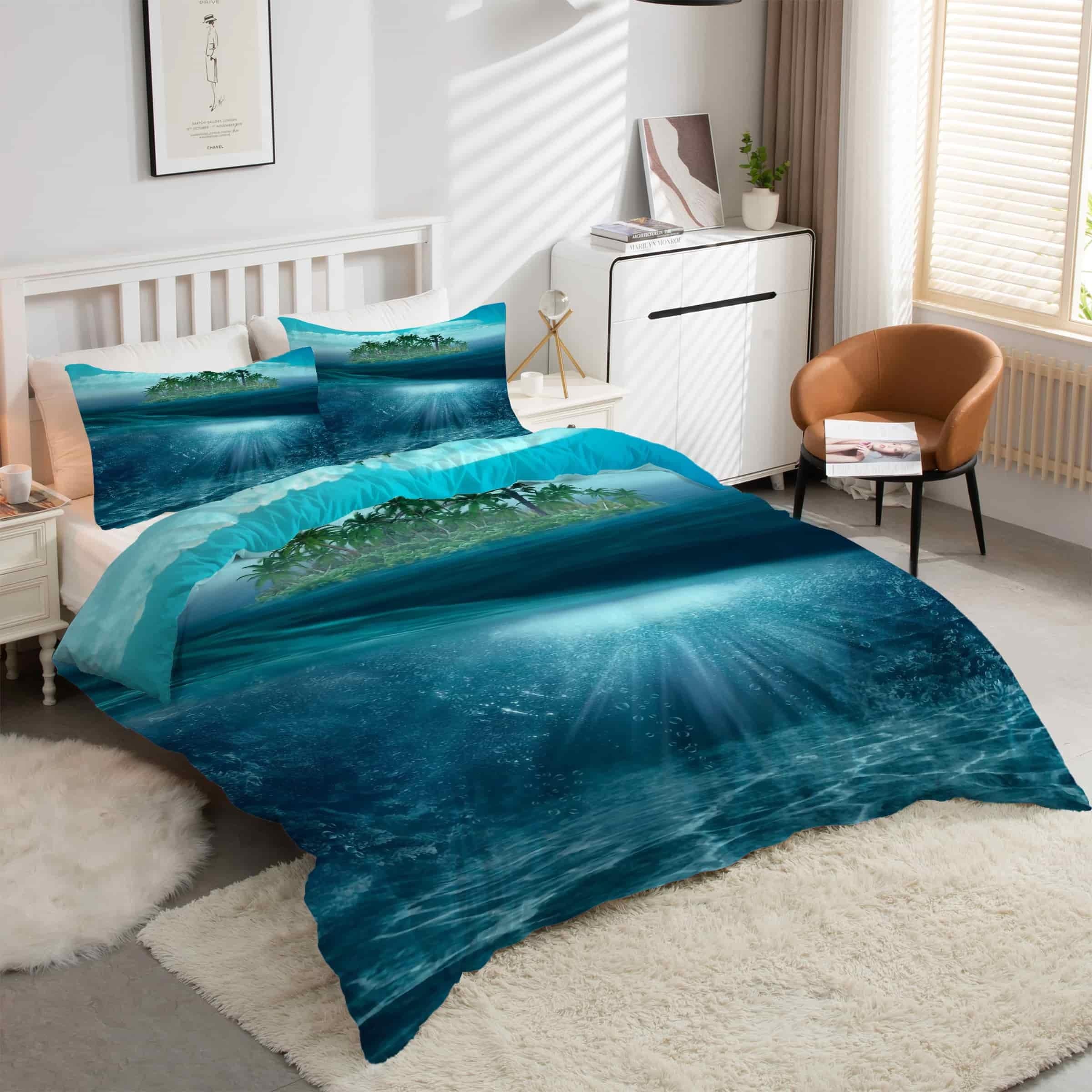 Parure de lit 90x190 MerîLe avec housse de couette en microfibre et 2 taies