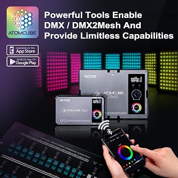 AtomCUBE RX50 10 Portable RGBWW LED Light Panel (Platinum Edition)
