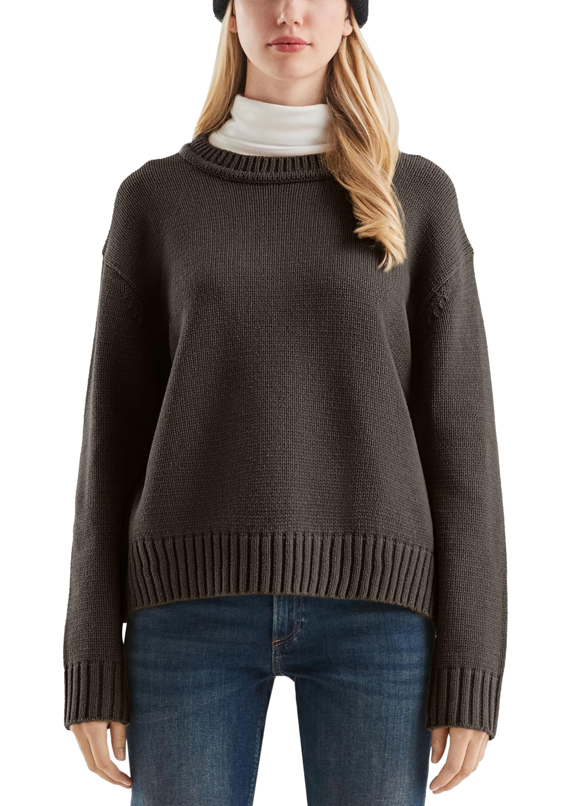 QS Strickpulli aus Baumwollmix