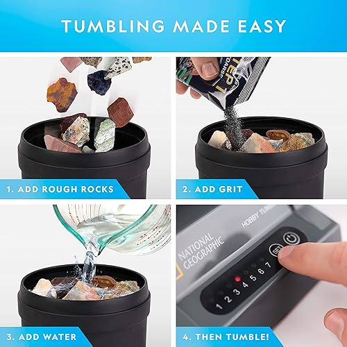 Vista 10 de Kit de rocas de repuesto para Rock Tumbler de National Geographic , Mix de piedras preciosas