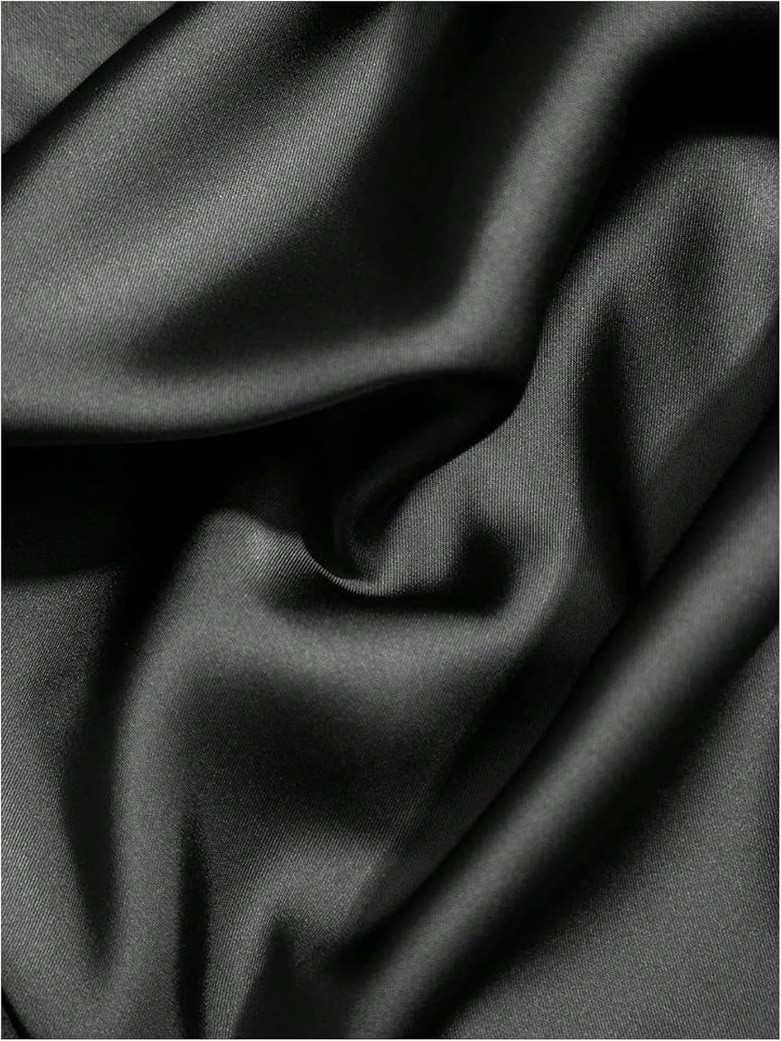 GORGLITTER Women's Deep V Neck Long Sleeve Shirts Bodysuit Satin Button Down Party Night Sexy Leotard Tops - Image 5