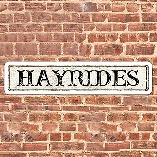 Hay Rides Street Sign, Hay Rides Personalized Party Decoration, Hay Rides Outdoor Sign 4