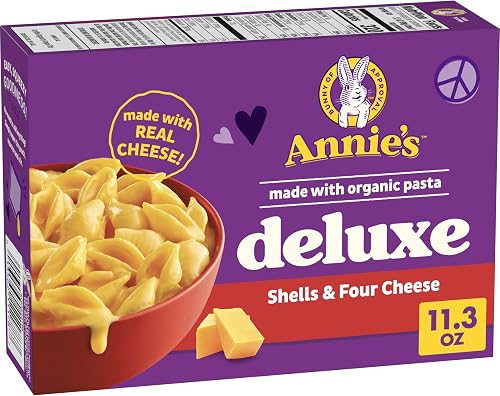 Annie's Deluxe Four Cheese Mac and Cheese Shells, 11.3 oz