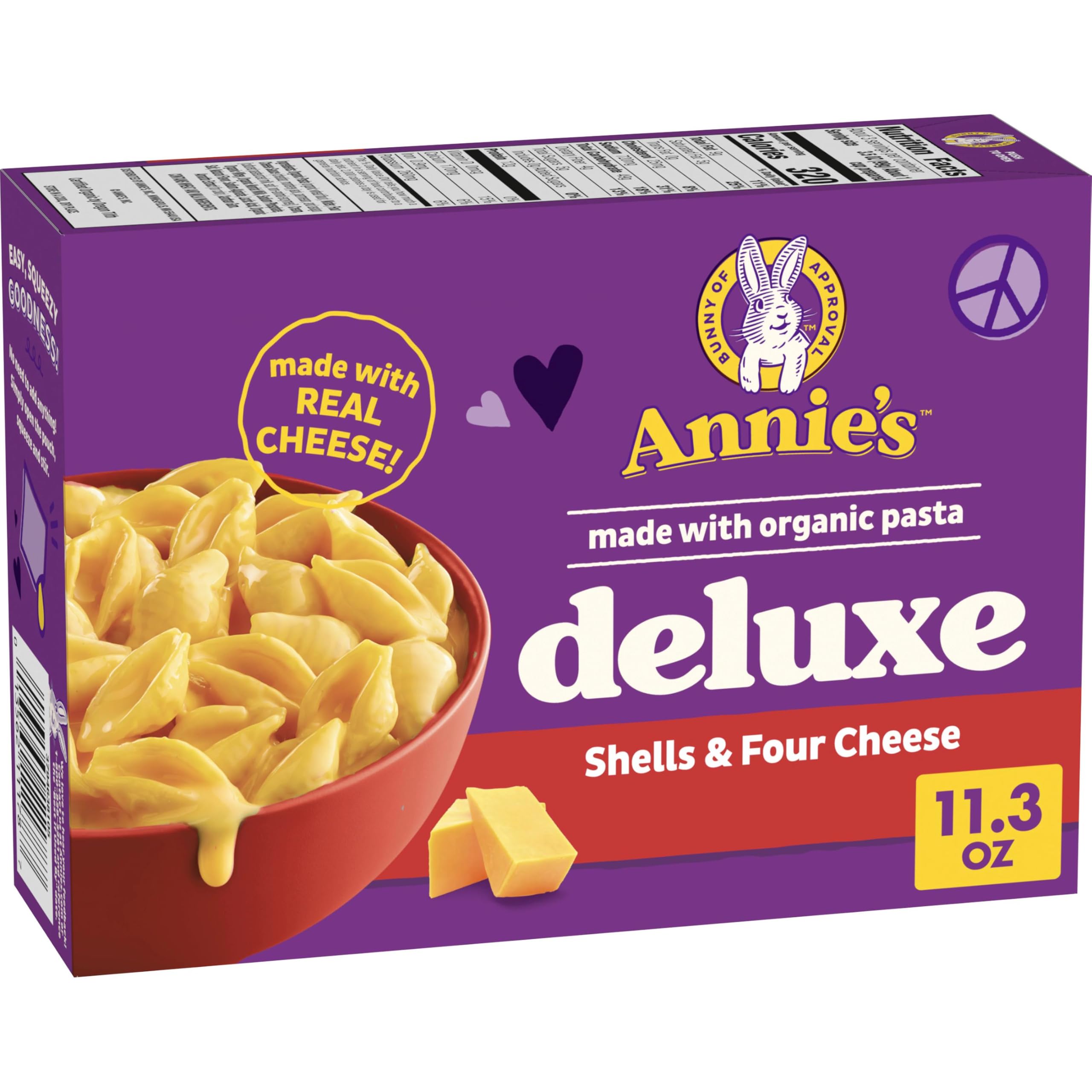 Annie's Homegrown Four Cheese / 11.3 Ounce (Pack of 1) / 1 Macaroni & Cheese