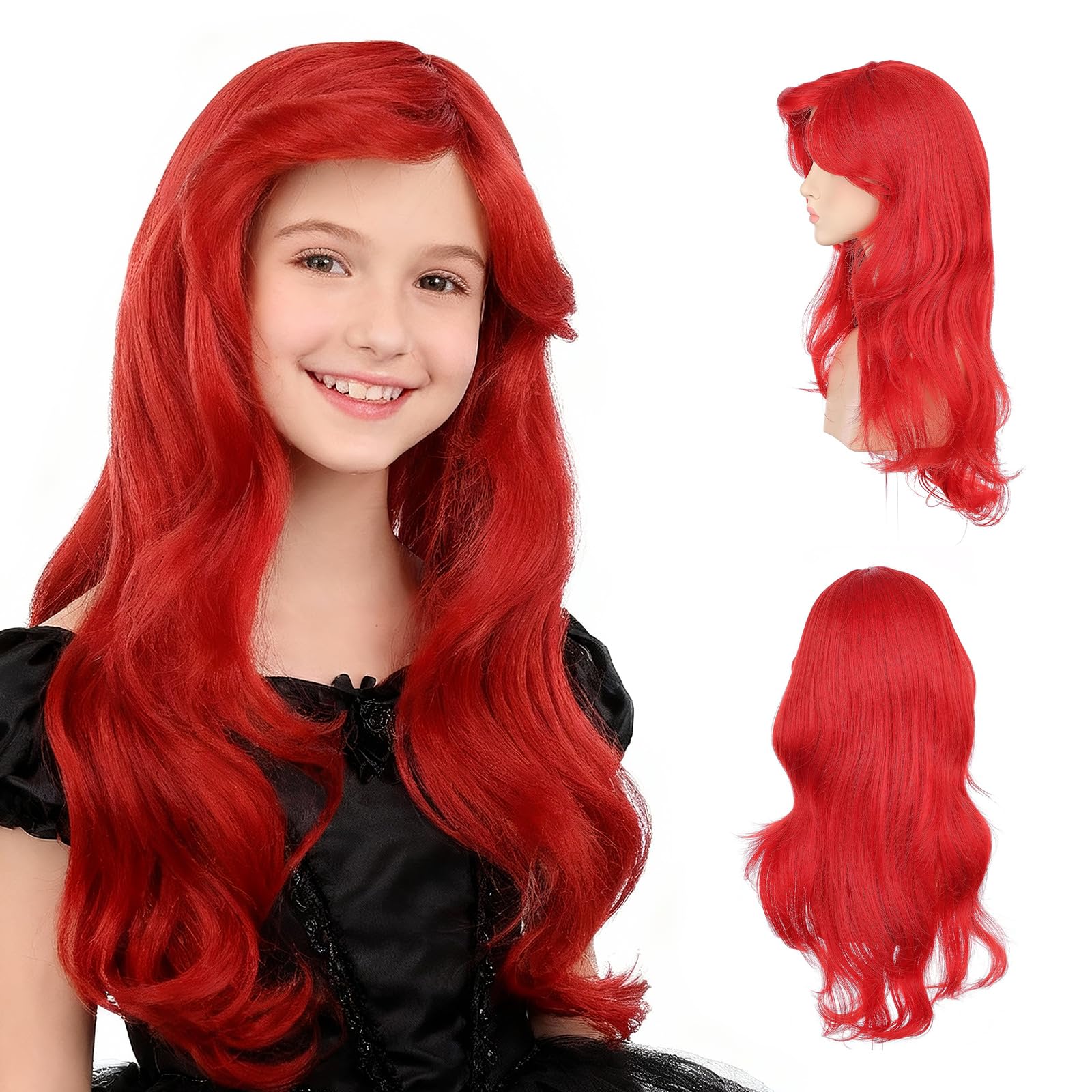 Onedor HairWiz Women's Curly Synthetic Wavy Hair Cosplay Wigs (Memaid (Style 2)) Mermaid (Style 2)