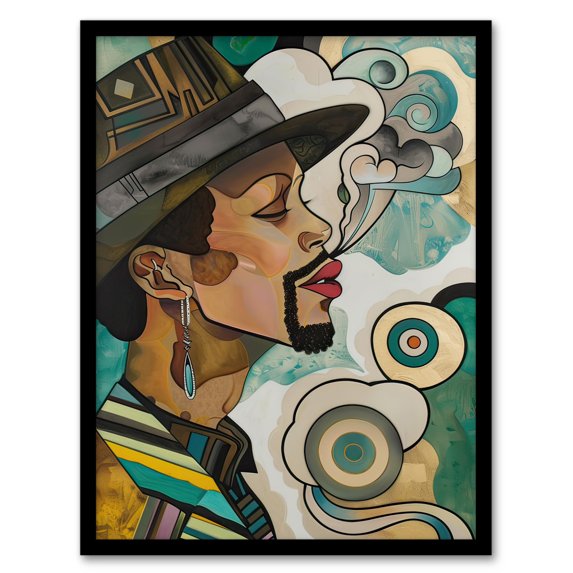 Artery8 - Framed Print - Minneapolis Sound Musician Trippy Portrait - A4
