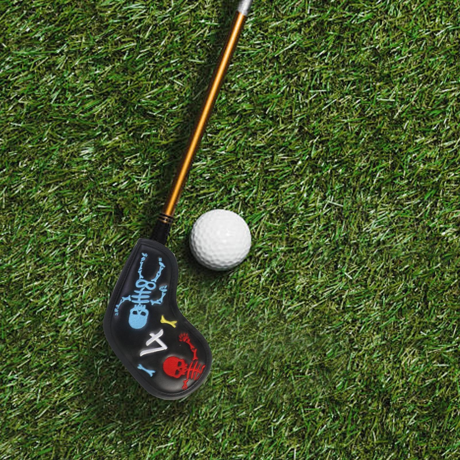 Golfschläger-Schlägerkopfhüllen-Set, Schlägerkopfhüllen aus Leder | Golf