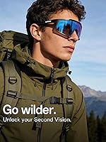 Vista 7 de KAPVOE Gafas polarizadas con 1 lente o 4 lentes de protección UV para mujeres y hombres, gafas de sol para ciclismo, marco TR90, para deportes