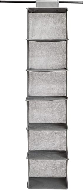 Amazon Basics Hanging Closet Shelf, 6-Tier