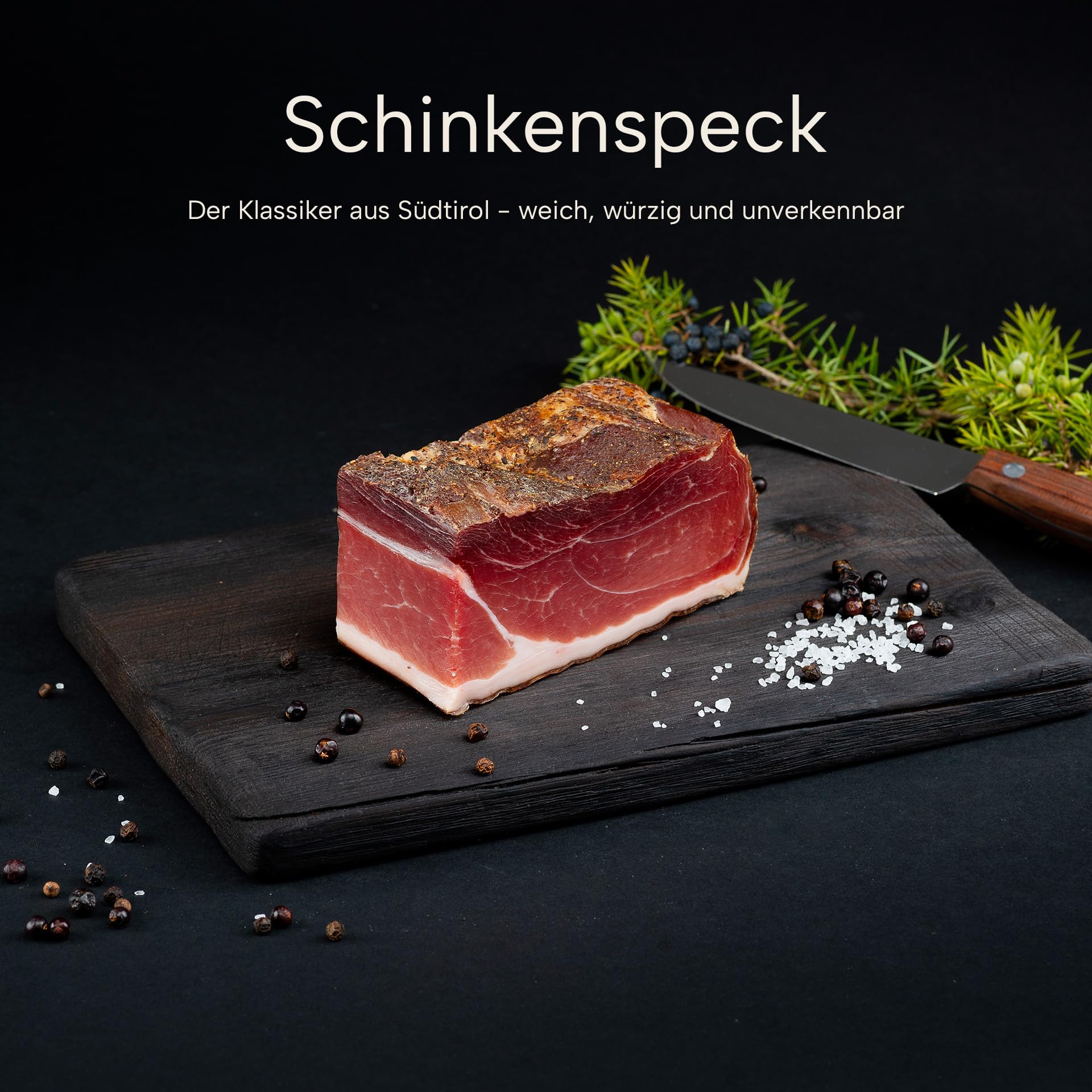 Südtiroler Speck Geschenkbox – 5 ausgewählte Sorten Premium Speck 8+ Monate gereift – Exklusives Feinkost Geschenk für Männer – Original aus Südtirol