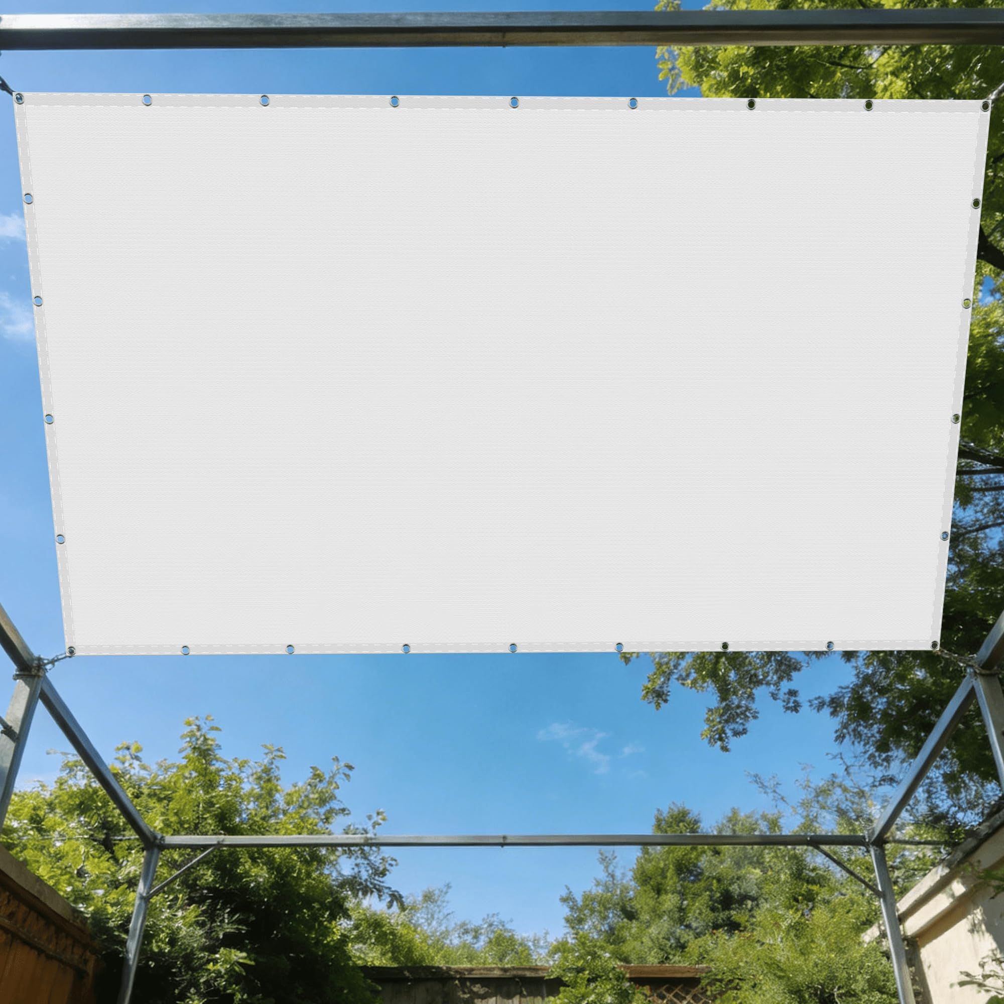 Voile d'ombrage rectangulaire 1.8 x 5 m résistant à l'eau pour extérieur
