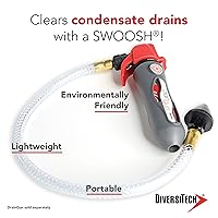 Vista 9 de DiversiTech Pistola de drenaje GG-1 con manguera flexible para líneas de condensado de A/C, limpiador de aire acondicionado, limpia obstrucciones