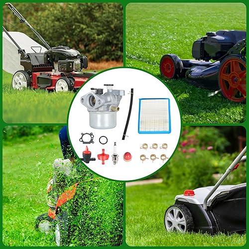 Miniatura 7 de ALL-CARB 799866 Repuesto de carburador para Briggs Stratton de 22 pulgadas de repuesto para Toro 6.5 6.75 7.0 7.25HP Recycle Mower 190cc 796707