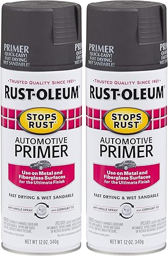 Rust-Oleum 2089830 Imprimación automotriz antióxido, 12 onzas, gris oscuro (paquete de 2)