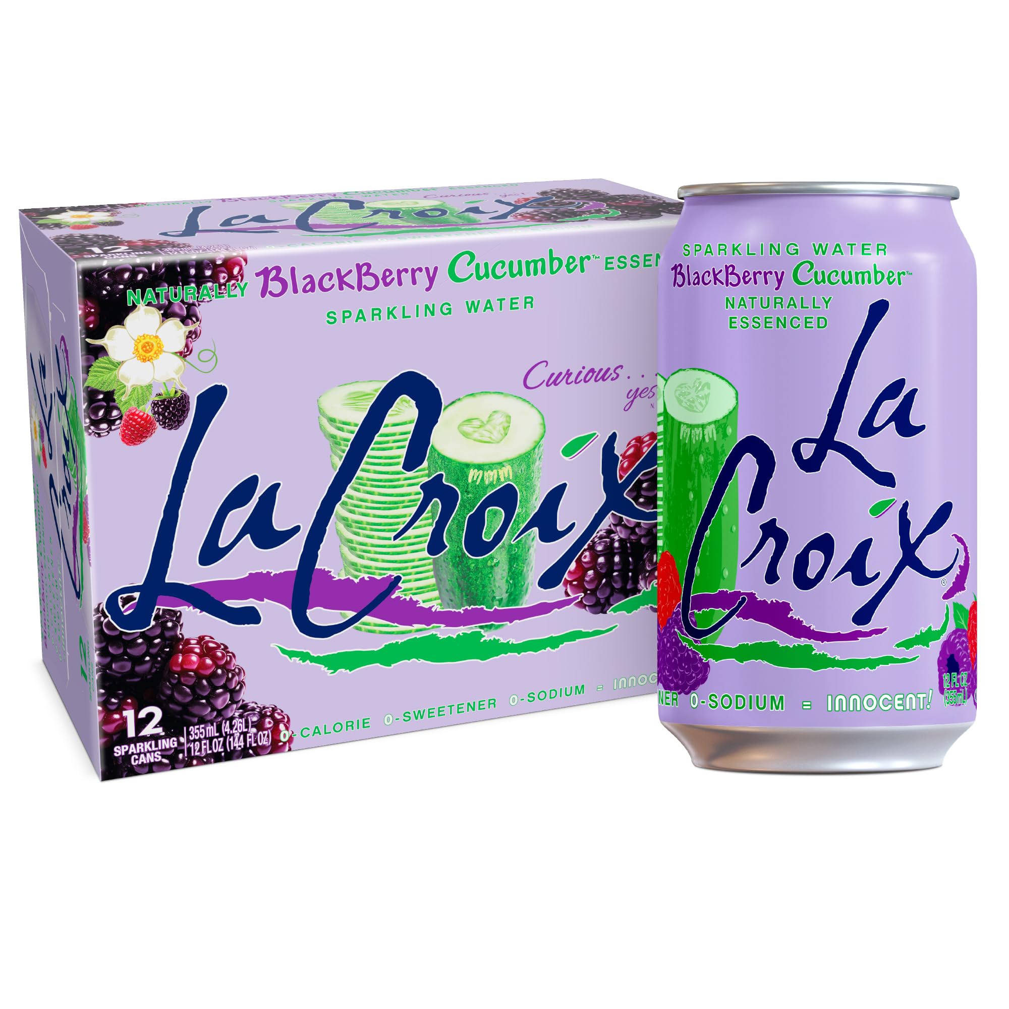 Amazon.com: La Croix Sparkling Water, Blackberry Cucumber, 12-Pack