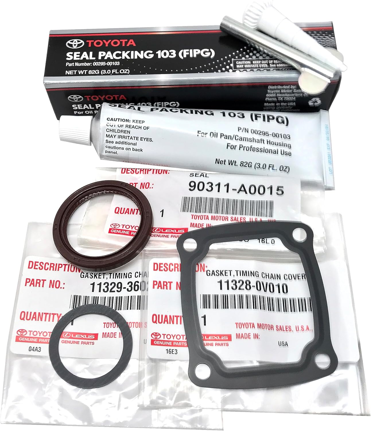 SEAL KIT for TIMING CHAIN Cover Gasket Genuine Complete