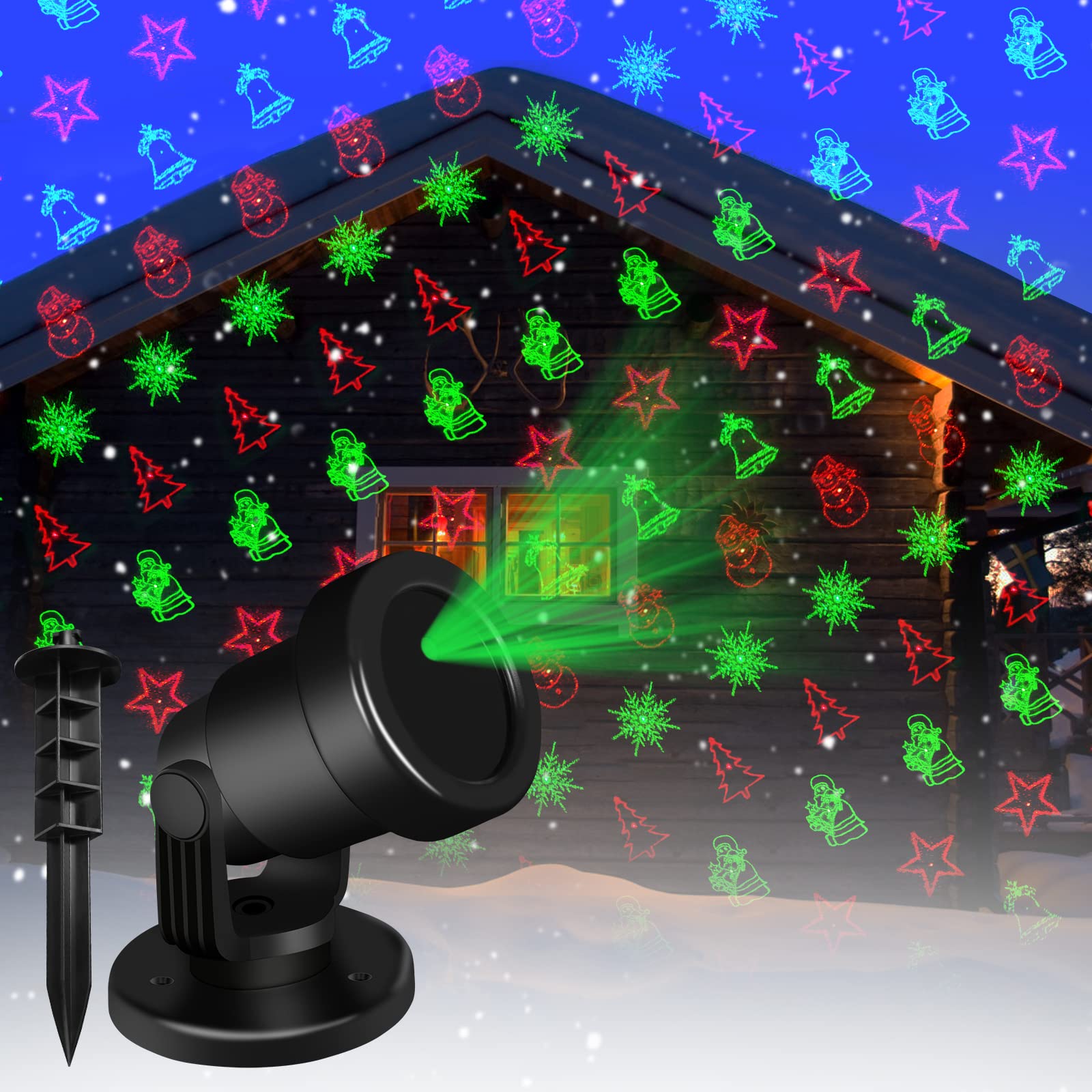 Buy Christmas Projector Lights Outdoor, Weatherproof Christmas