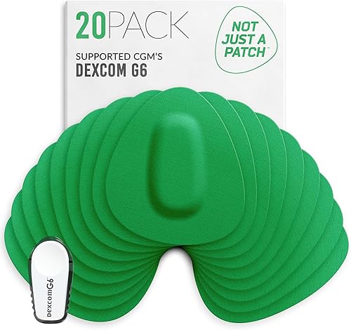 Vista 13 de Not Just A Patch Parches con sensor CGM para Dexcom G6 y MiaoMiao (paquete de 20) – Resistente al agua y duradero para un estilo de vida activo