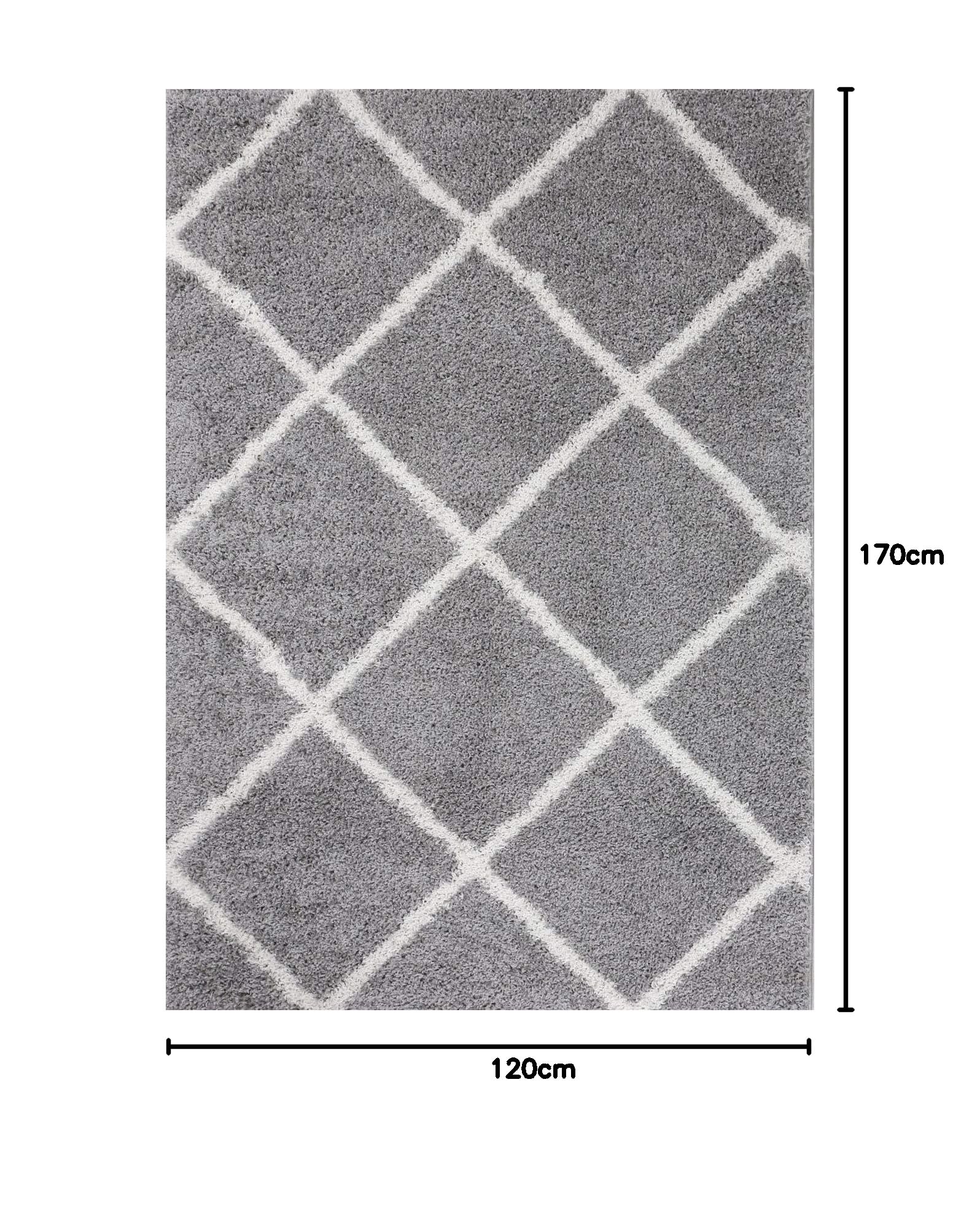 Tapis design effet 3D crème graphique Cheyenne