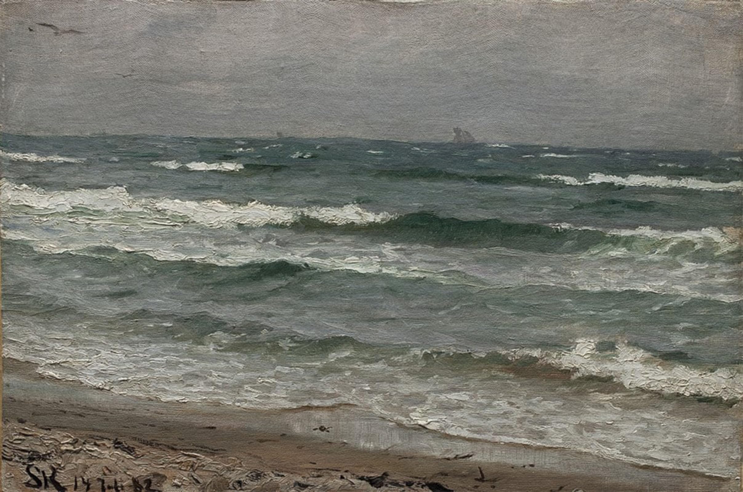 ARTXLXXBN Famous Painting Canvas Artwork Graffiti Print Seascape Peder Portrait Canvas Image for Home Decor 60x90cm