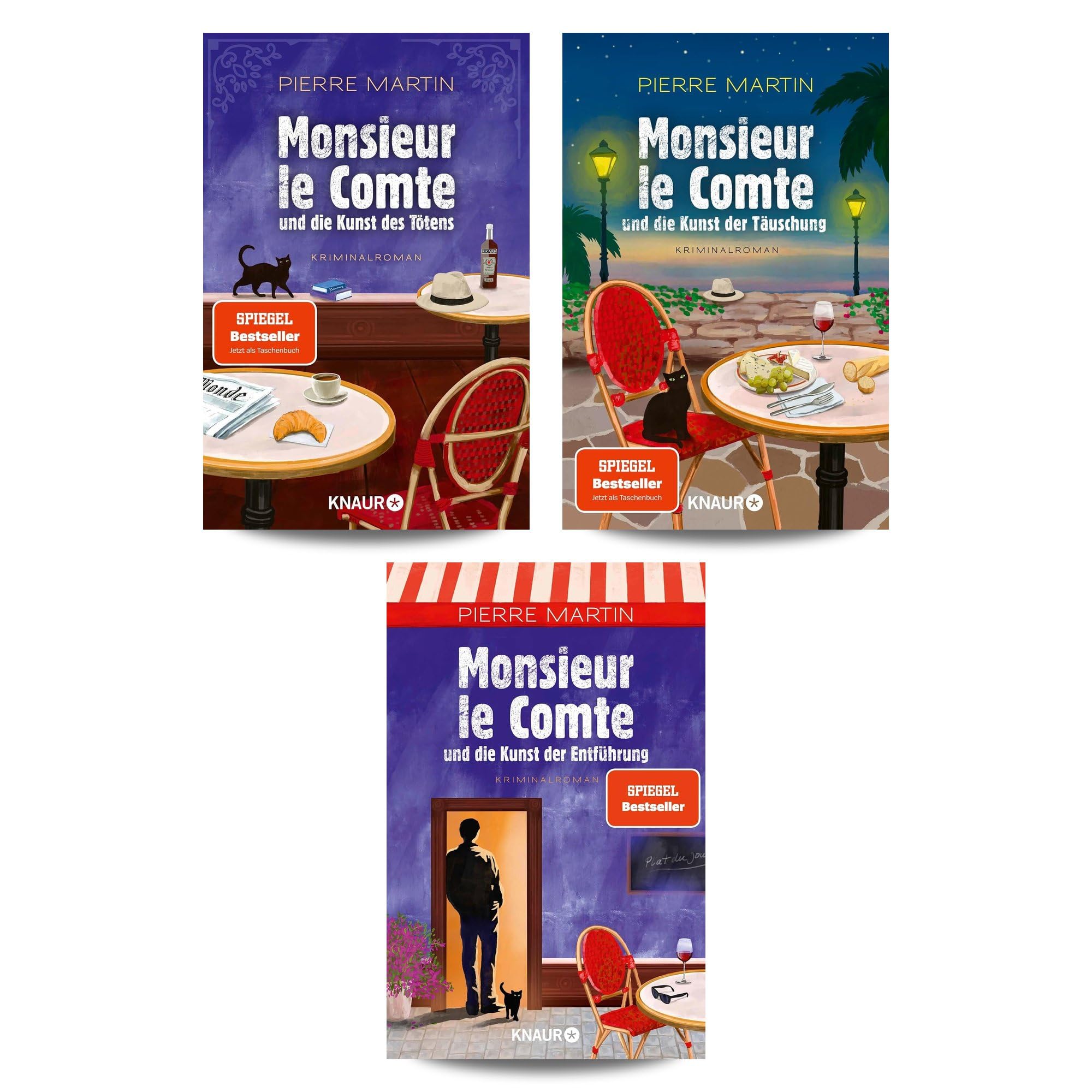 Pierre Martin - Monsieur le Comte Krimi Reihe Band 1-3 - die Kunst des Tötens, die Kunst der Täuschung & die Kunst der Entführung - Cosy Crime Kriminalromane Bestseller mit exklusivem Lesezeichen