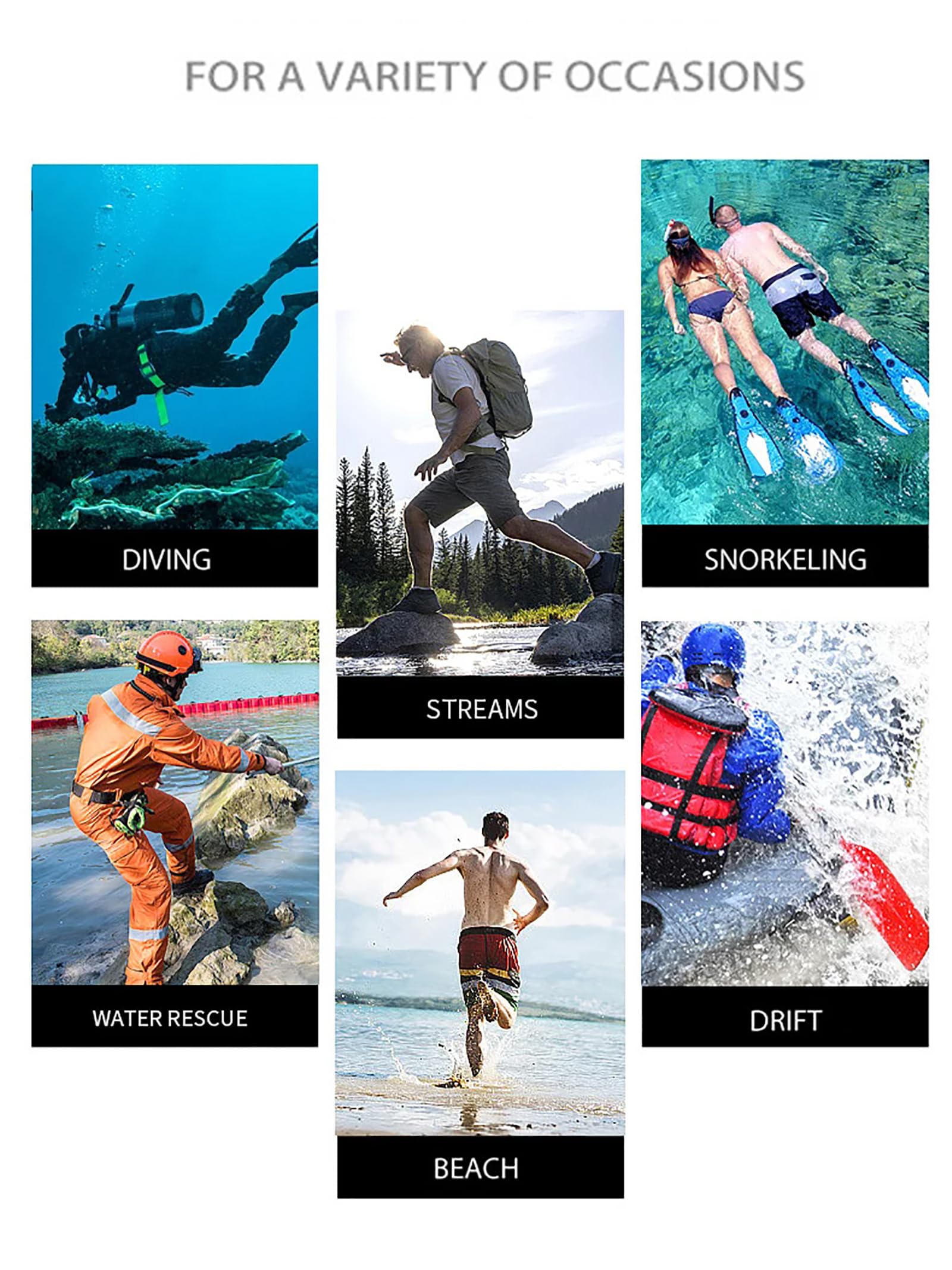Botas de buceo de neopreno de 5 mm para hombres y mujeres, zapatos de agua de alta calidad con suela gruesa antideslizante, protección para los dedos, calzado duradero para esnórquel, surf, rafting y
