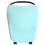 Baby Car Seat Cover Canopy and Nursing Cover Multi-Use Stretchy 5 in 1 Gift The Skye by Copper Pearl