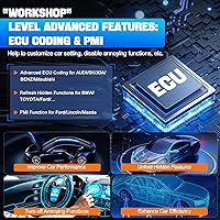 Vista 5 de XTOOL D8W Wireless Bidirectional Scan Tool, OBD2 Scanner with Topology, FCA AutoAuth, 3-Year Updates, ECU C0ding, PMI, 42+ Resets, Full Diagnostic