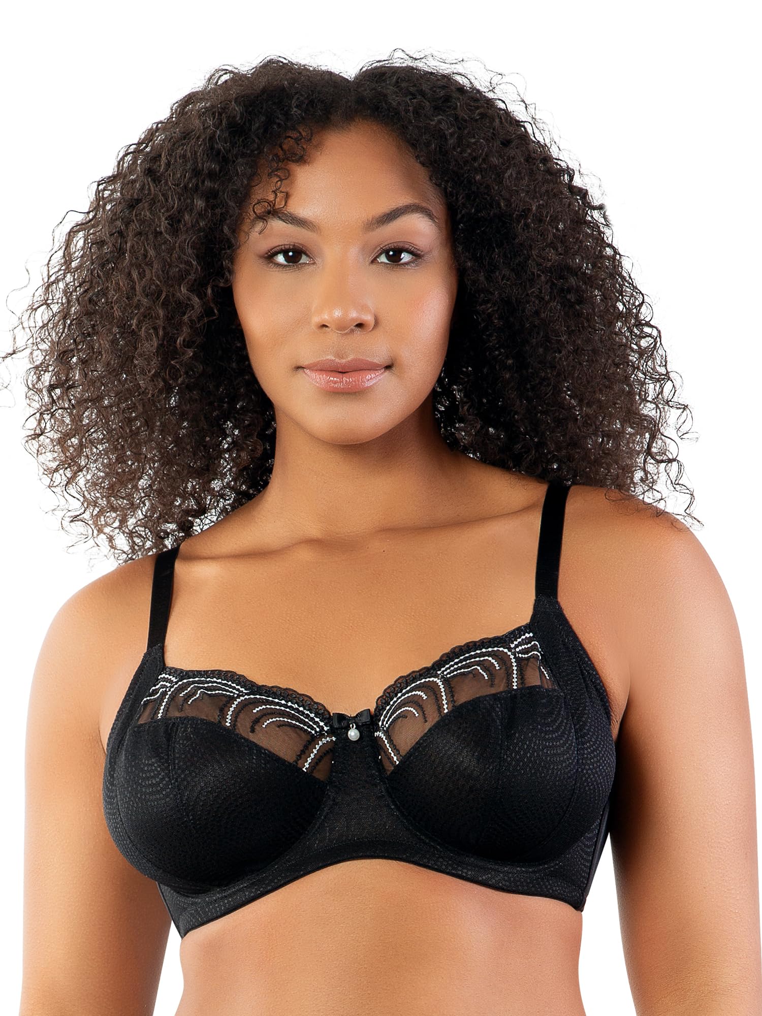 Parfait Pearl P60923 Women's Unlined Full Busted Bra-Cameo Rose-34C Pink