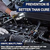 Vista 7 de Cubierta de panel de interruptor de fibra de carbono para Ford F150 2015 2016 2017 2018 2019 2020 Accesorios