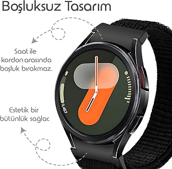 New Generation Link Wire Mesh Fabric Cord Compatible with Rongep Samsung Galaxy Watch 7 Cord (40mm/44mm) for Galaxy Watch 6/4 Classic (47/43/42mm) Watch 5 Pro Compatible
