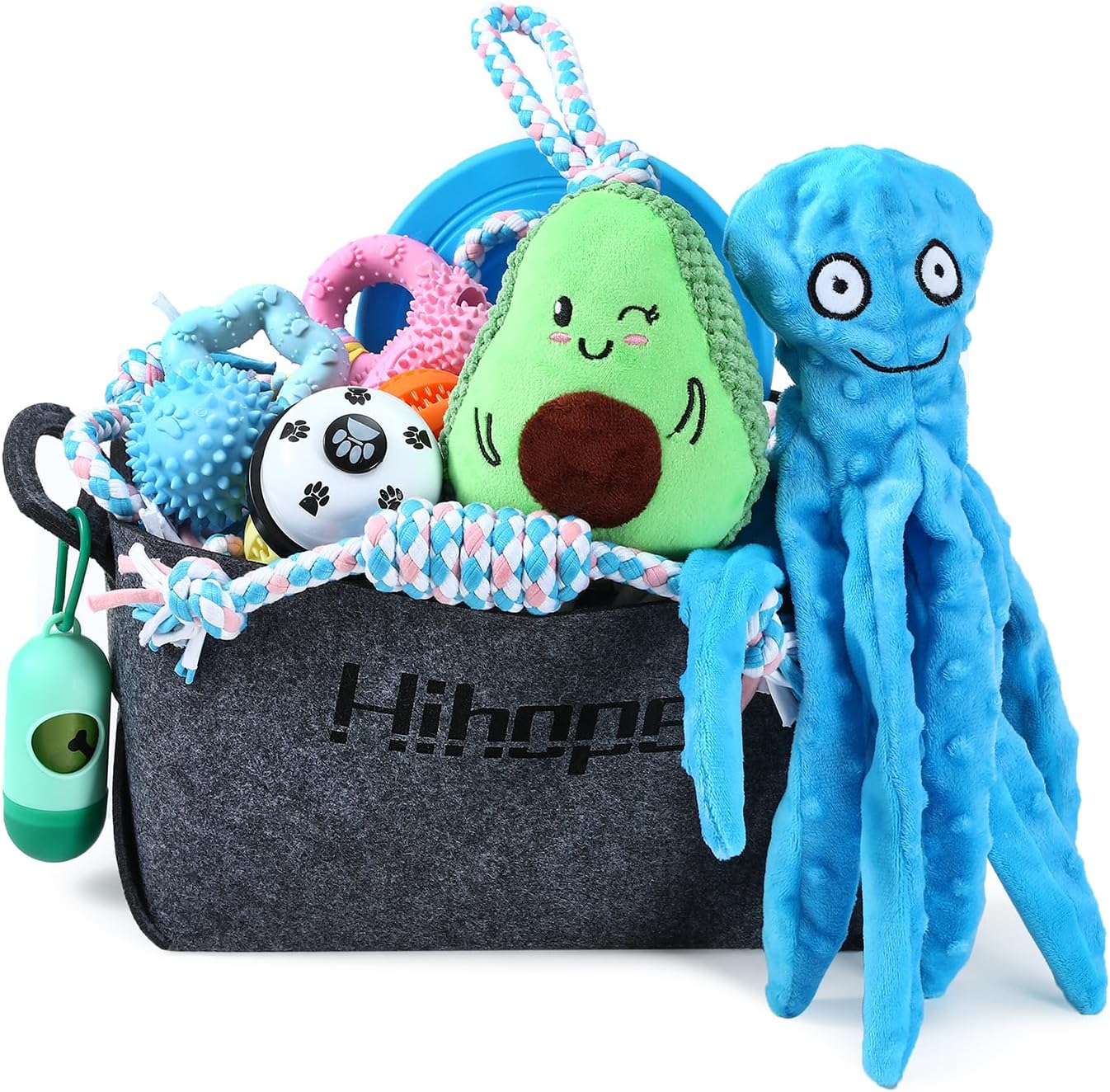 Hihope Dog Puppy Toys for Teething,20 Pack Puppies Teething