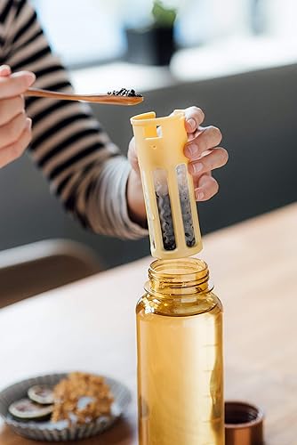 Miniatura 4 de WEMUG Máquina portátil de preparación en frío, 22 oz, diseño moderno y simple, a prueba de fugas, ultraligera, sin BPA, plástico duradero, cobre