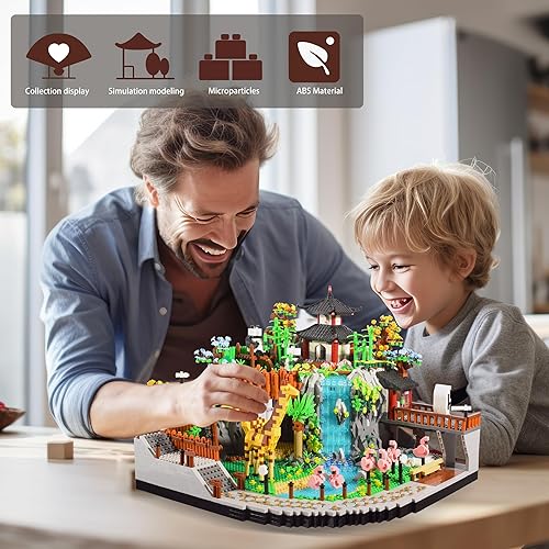 Miniatura 5 de Juego de modelos de construcción de microbloques de animales, juguetes creativos de zoológico, regalos para adultos y niños a partir de 14 años,