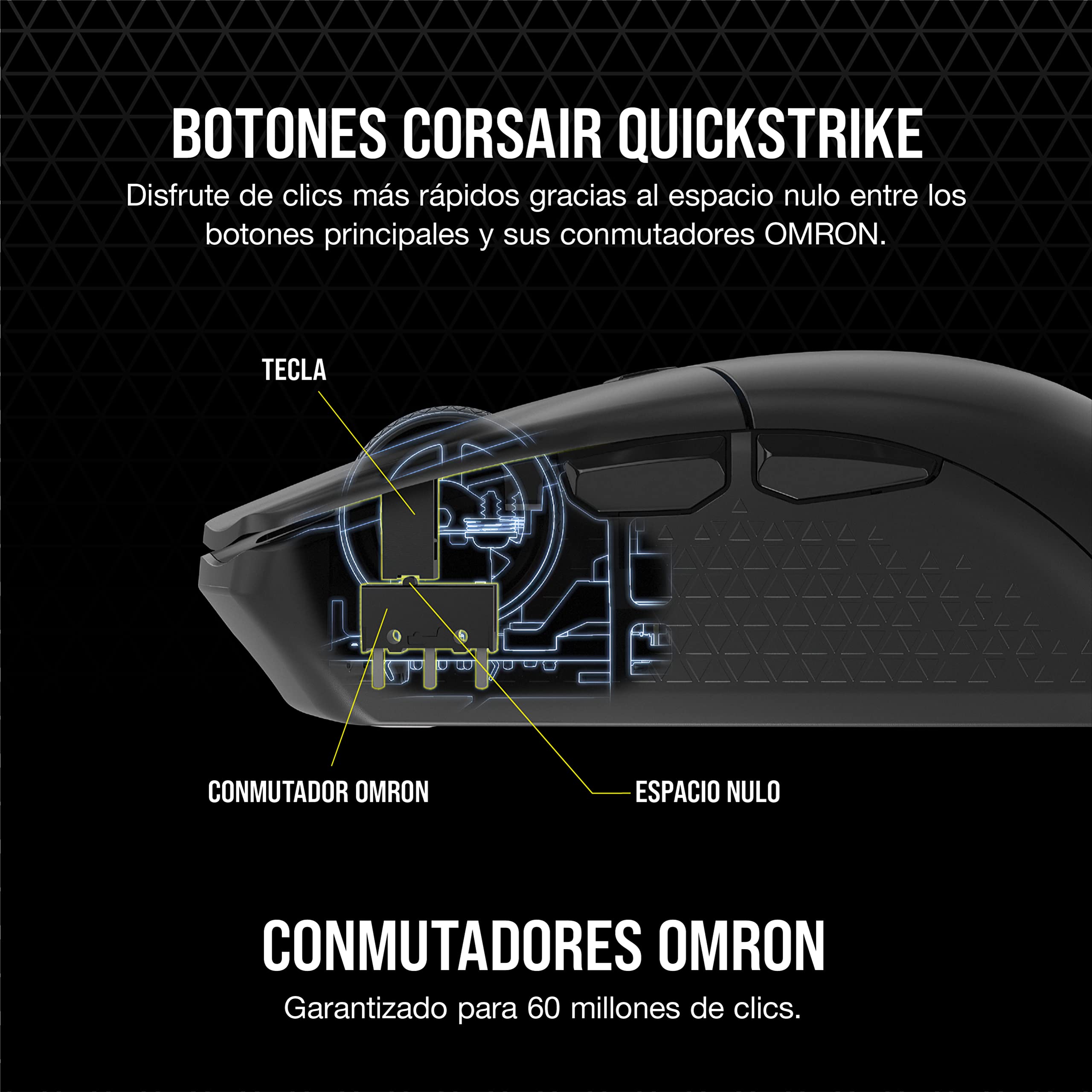 CORSAIR KATAR ELITE WIRELESS Ratón Ultraligero para Juegos FPS - Negro | 26,000 DPI, Forma Simétrica Compacta, Hasta 110 Horas de Batería, Compatible con iCUE, PC, PS5, PS4, Xbox